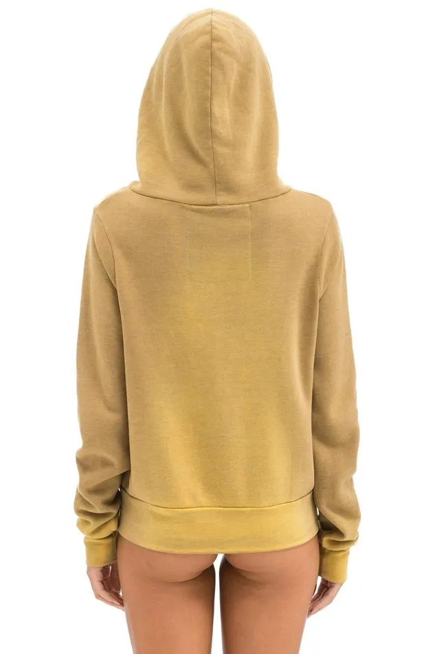 5 STRIPE HOODIE 8211 FADED TAN Women Aviator Nation Hoodies