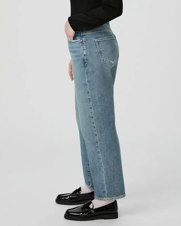 Alexis Petite Barrel Leg Jean 8211 Cats Meow Distressed Women PAIGE Barrel Leg