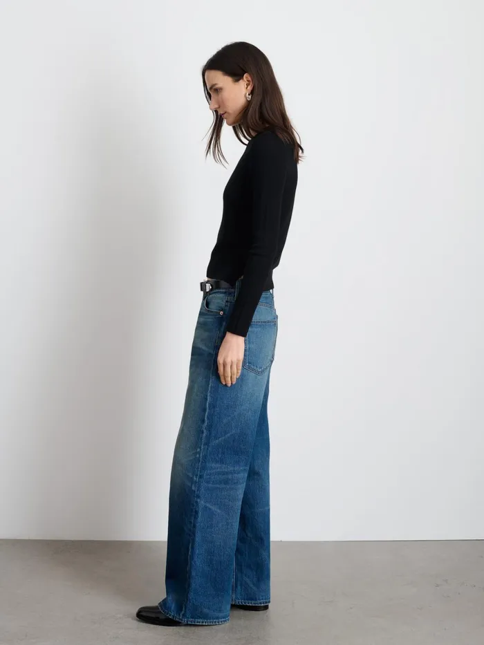 Ava Sweater Tee Black Women Alex Mill Sweaters