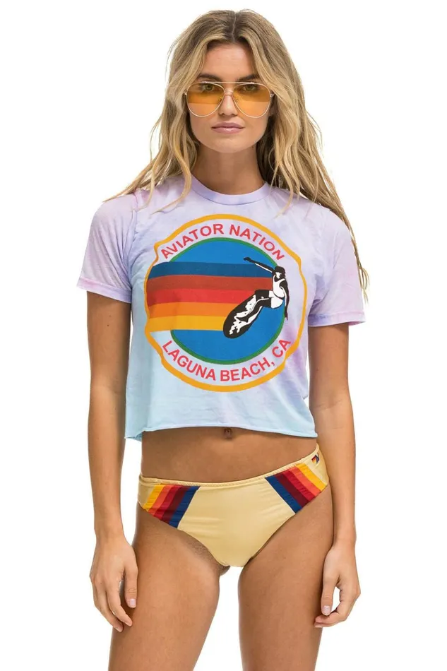 AVIATOR NATION LAGUNA BEACH BOYFRIEND TEE 8211 TIE DYE BUBBLE GUM Women Aviator Nation Boyfriend Tees AVIATOR NATION LAGUNA BEACH BOYFRIEND TEE 8211 TIE DYE BUBBLE GUM Women Aviator Nation Boyfriend Tees