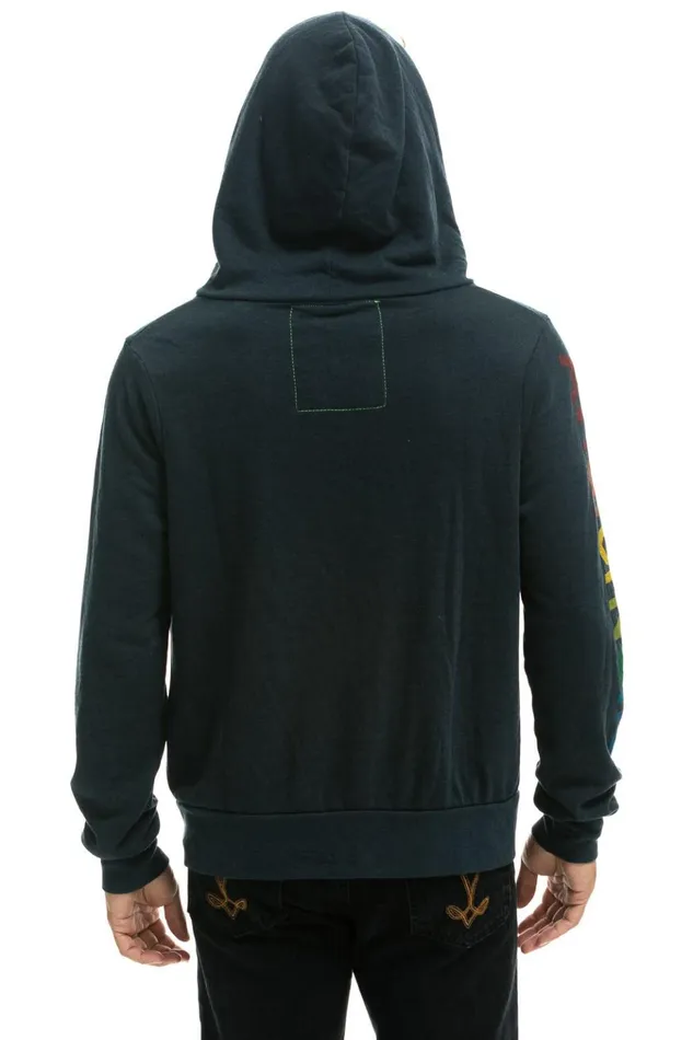 AVIATOR NATION LAS VEGAS ZIP HOODIE 8211 CHARCOAL Women Aviator Nation Hoodies