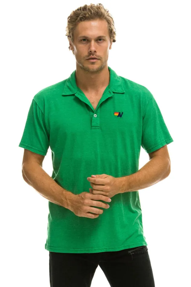 AVIATOR NATION POLO 8211 KELLY GREEN Women Aviator Nation Tees