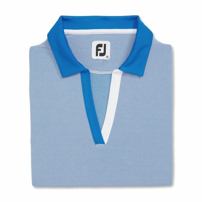 Birdseye Open Placket Short Sleeve Women Women FootJoy Shirts