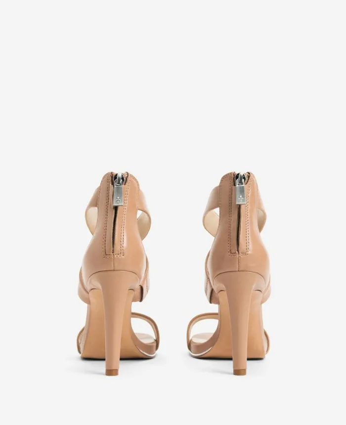Brooke Cross Strap Heeled Sandal Latte Women Kenneth Cole Pumps and Heels Brooke Cross Strap Heeled Sandal Latte Women Kenneth Cole Pumps and Heels