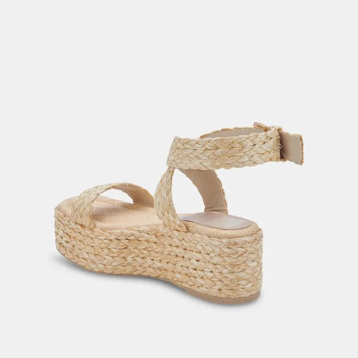 Cannes Sandals Lt Natural Raffia Women Dolce Vita Wedges