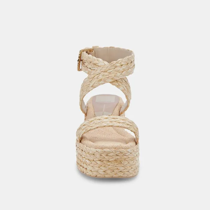Cannes Sandals Lt Natural Raffia Women Dolce Vita Wedges