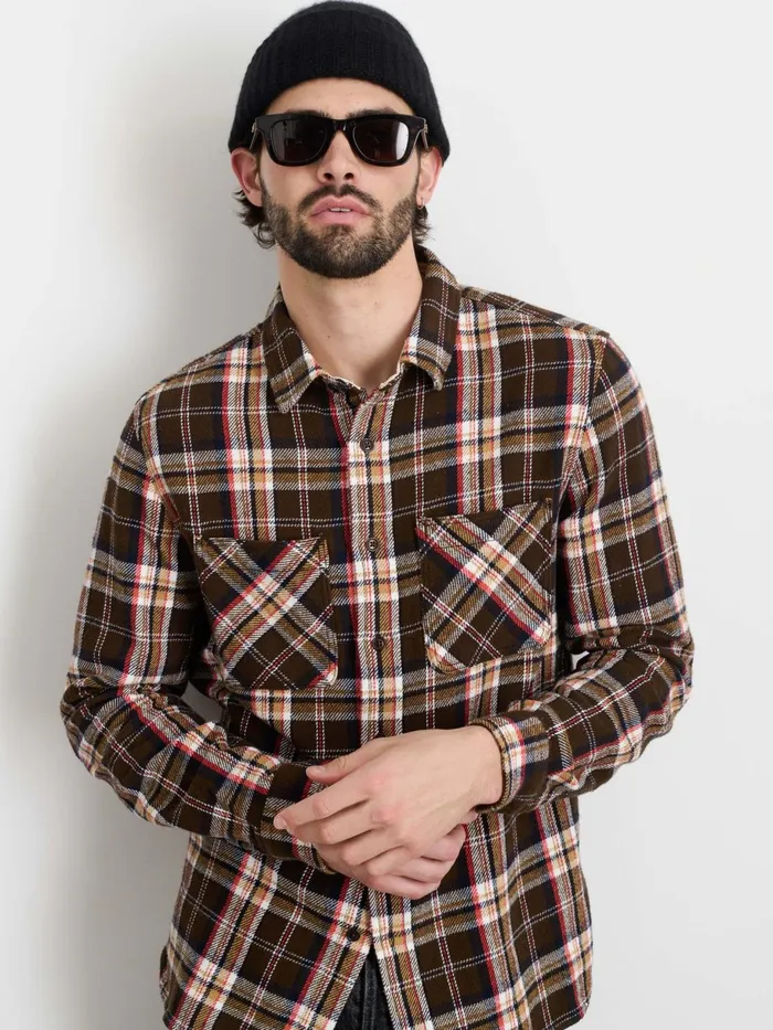 Chore Shirt In Vintage Wash Flannel Men Alex Mill Shirts