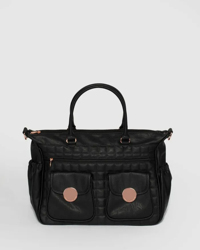 Colette By Colette Hayman Black Baby Bag Set Black Baby Nappy Bag Set Online Bags Baby Bags
