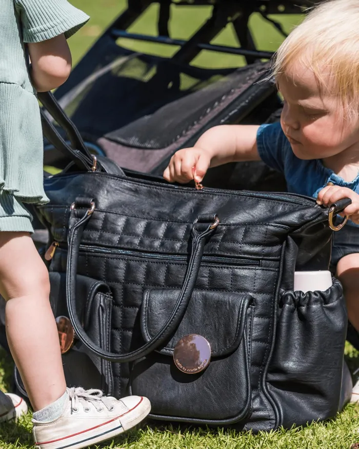 Colette By Colette Hayman Black Baby Bag Set Black Baby Nappy Bag Set Online Bags Baby Bags