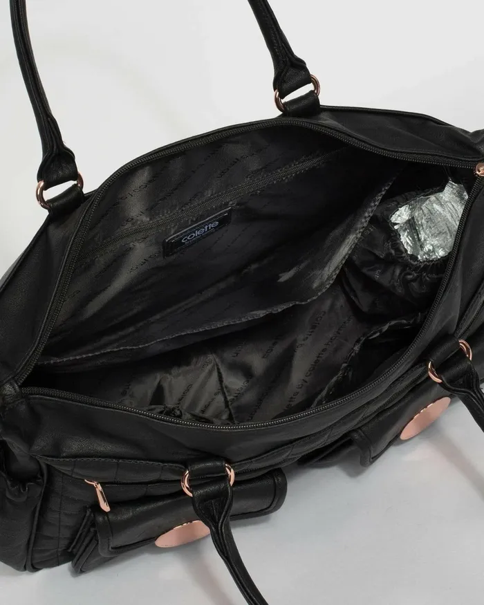 Colette By Colette Hayman Black Baby Bag Set Black Baby Nappy Bag Set Online Bags Baby Bags