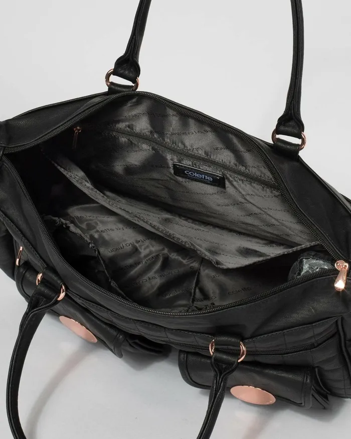 Colette By Colette Hayman Black Baby Bag Set Black Baby Nappy Bag Set Online Bags Baby Bags