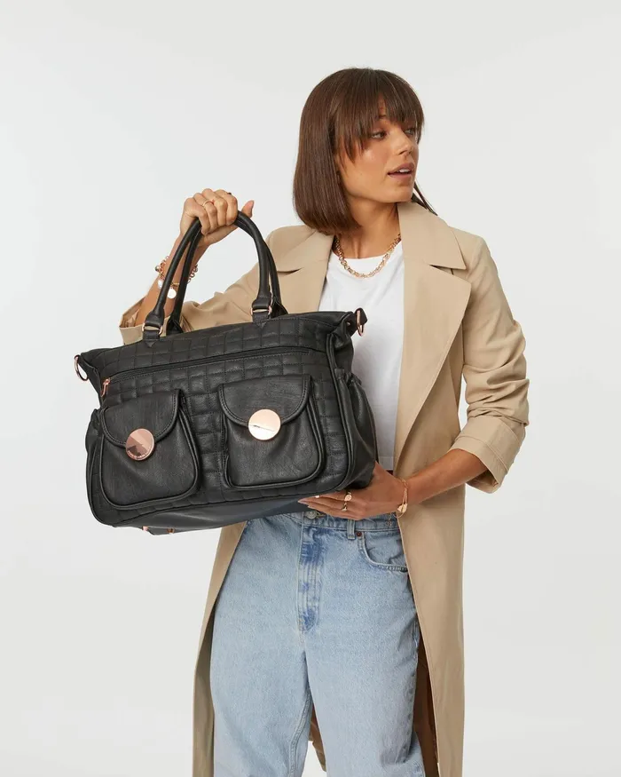 Colette By Colette Hayman Black Baby Bag Set Black Baby Nappy Bag Set Online Bags Baby Bags
