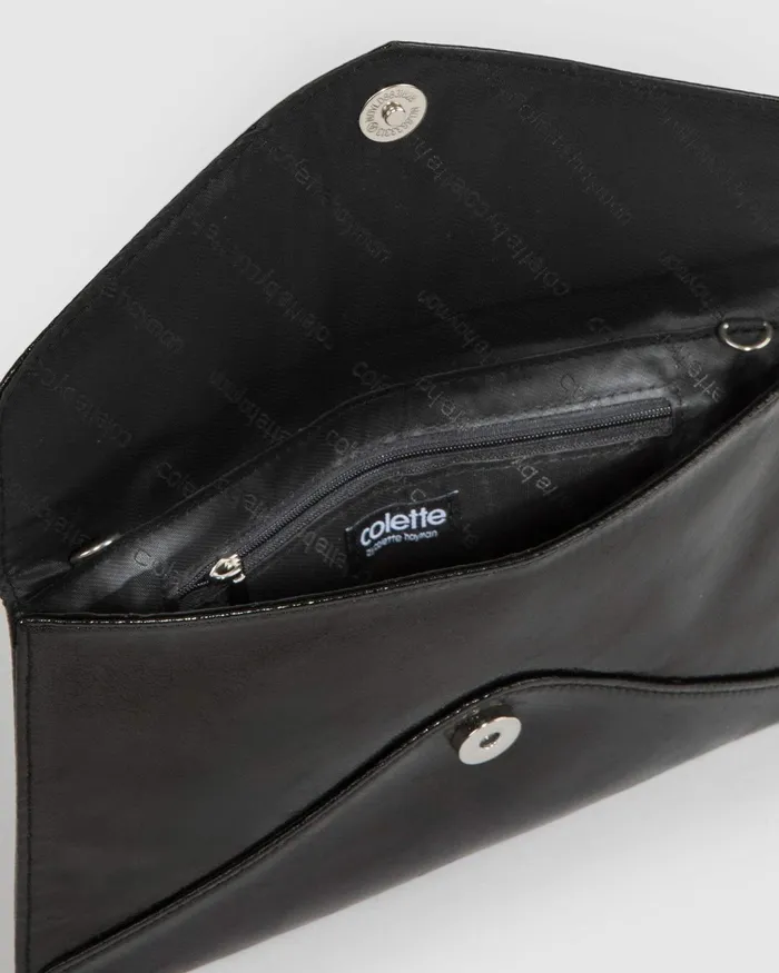 Colette By Colette Hayman Black Kelly Envelope Clutch Bags Clutch Bags