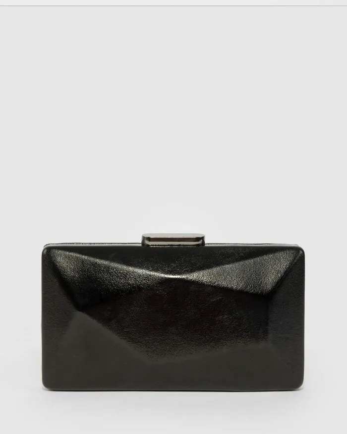 Colette By Colette Hayman Black Liza Geo Hardcase Clutch Bag Bags Clutch Bags