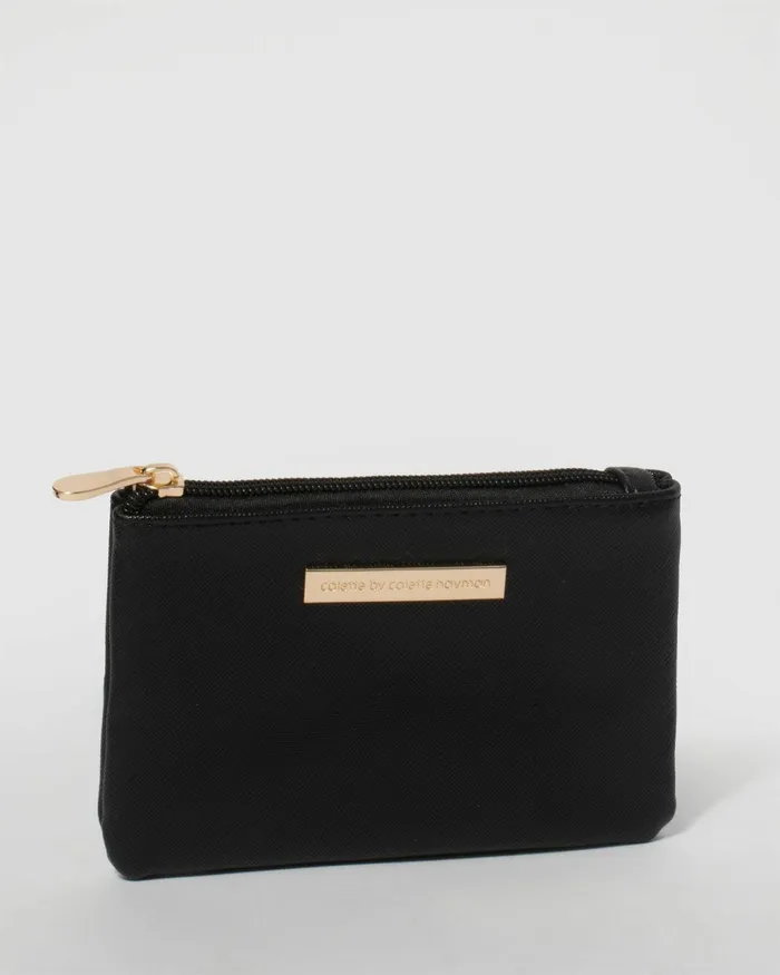 Colette By Colette Hayman Black Sia Coin Purse With Gold Hardware Bags Purses