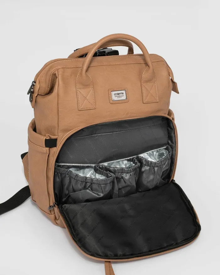 Colette By Colette Hayman Caramel Baby Backpack Bag Baby Backpacks Online Bags Baby Bags