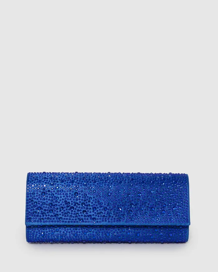 Colette By Colette Hayman Clutch Bags Blue Nolene Crystal Clutch Bag 8211 Bags