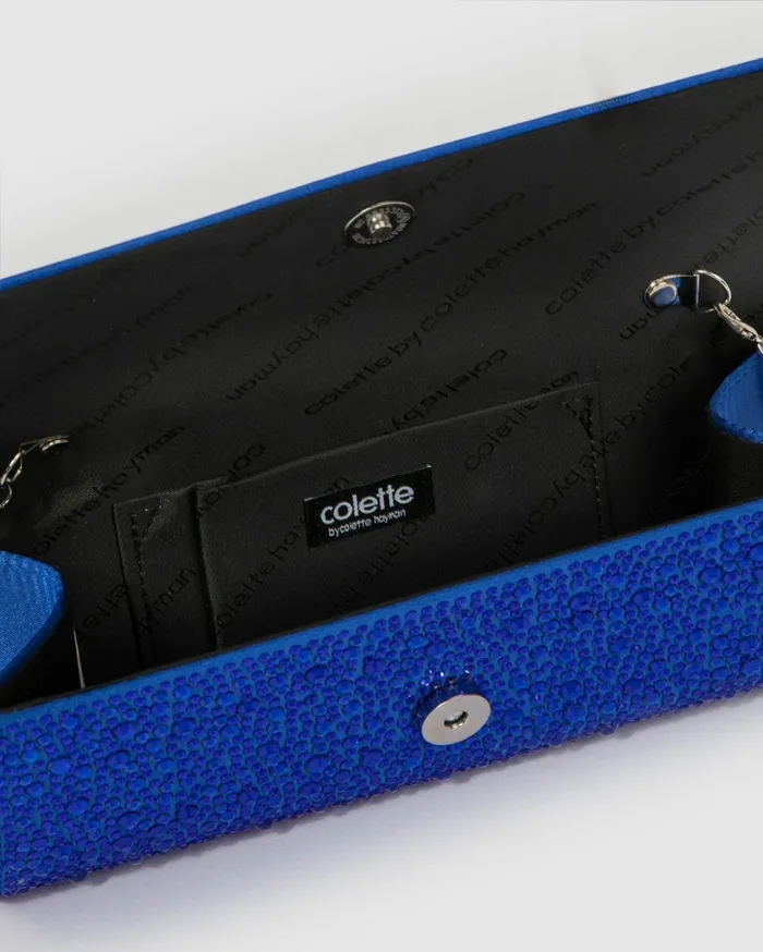 Colette By Colette Hayman Clutch Bags Blue Nolene Crystal Clutch Bag 8211 Bags