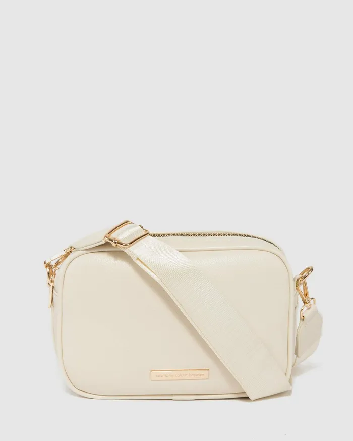 Colette By Colette Hayman Crossbody Bags Ivory Selina Webbing Strap Crossbody Bag 8211 Bags