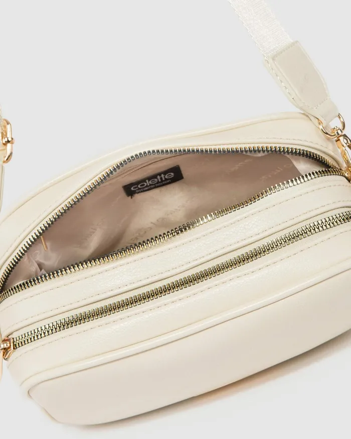 Colette By Colette Hayman Crossbody Bags Ivory Selina Webbing Strap Crossbody Bag 8211 Bags