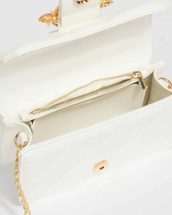Colette By Colette Hayman Crossbody Bags White Quilt Crossbody Bag 8211 Bags