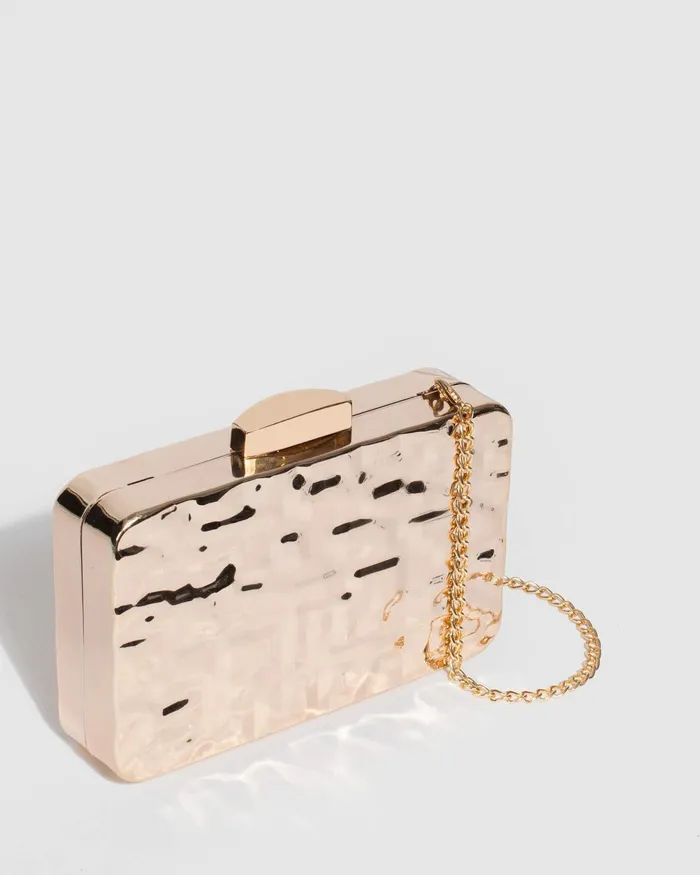 Colette By Colette Hayman Gold Aurelia Metal Clutch Bag Bags Clutch Bags