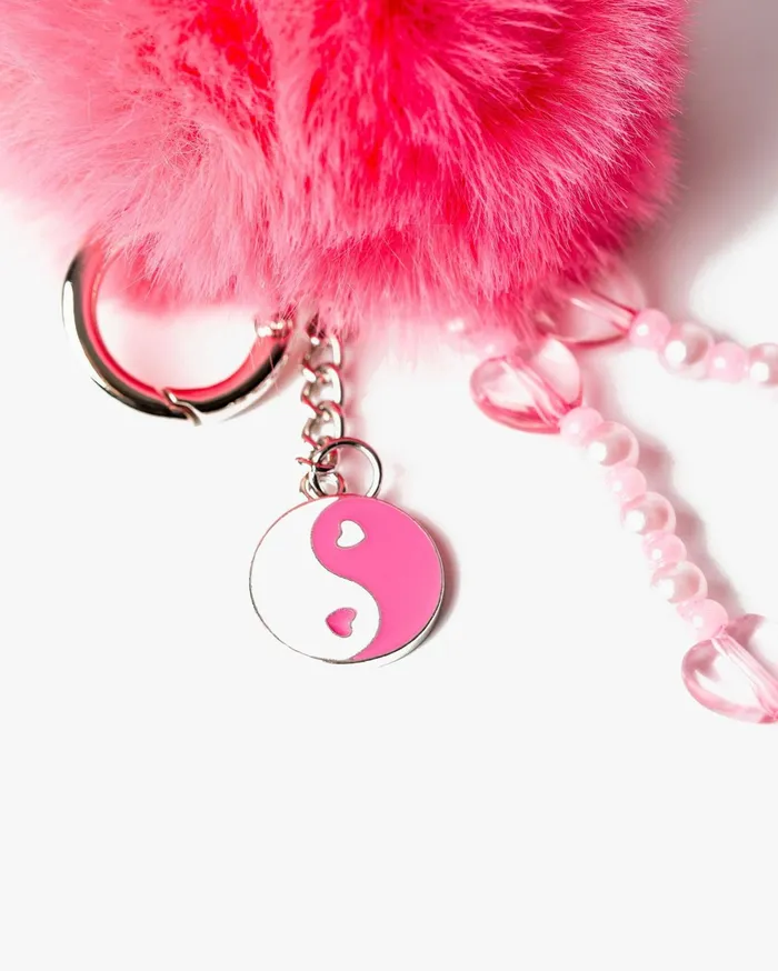 Colette By Colette Hayman Keyrings Pink Yin Yang Pom Pom Keyring 8211 Accessories