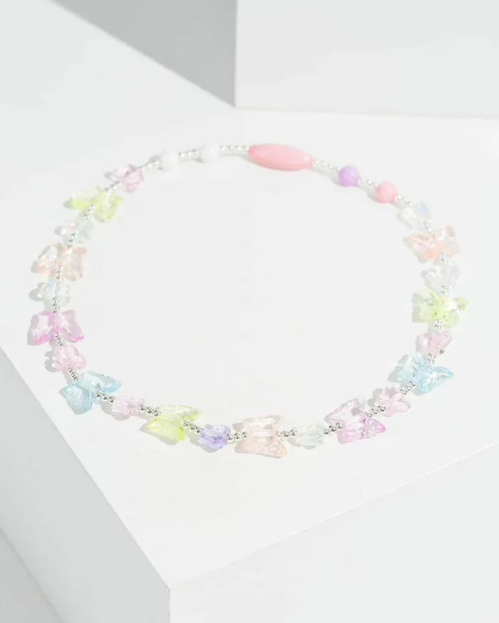 Colette By Colette Hayman Kids Necklaces Multi Colour Multi Butterfly Beaded Necklace 8211 Jewellery Colette By Colette Hayman Kids Necklaces Multi Colour Multi Butterfly Beaded Necklace 8211 Jewellery