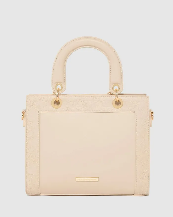 Colette By Colette Hayman Natural Ella Emboss Tote Bag Bags Work Bags