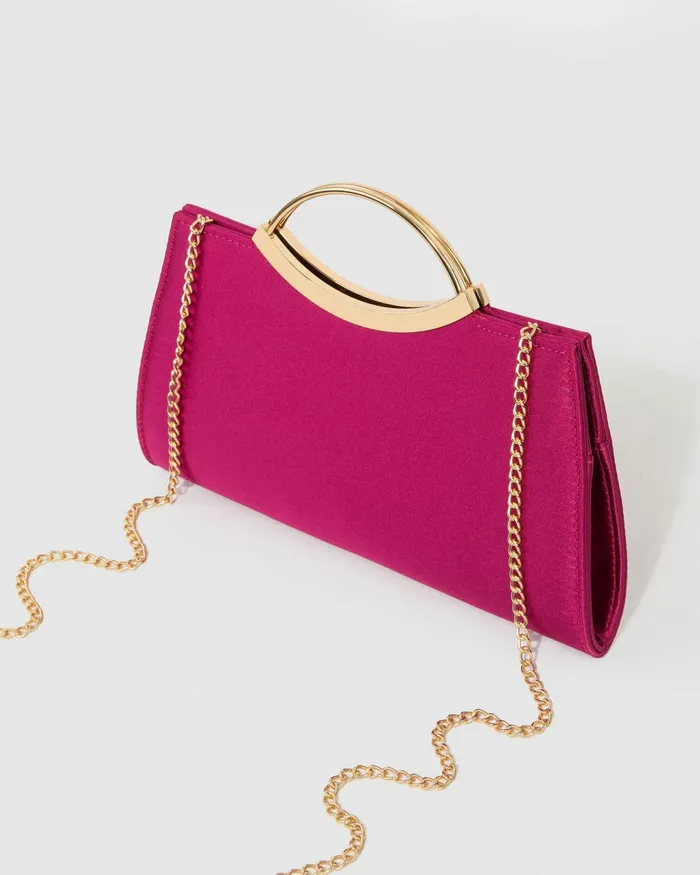 Colette By Colette Hayman Pink Jessie Handle Clutch Bag Bags Clutch Bags