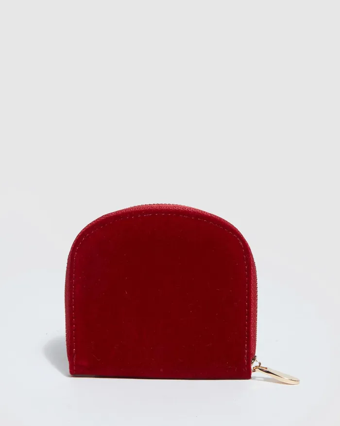 Colette By Colette Hayman Red Sienna Plate Mini Purse Bags Wallets
