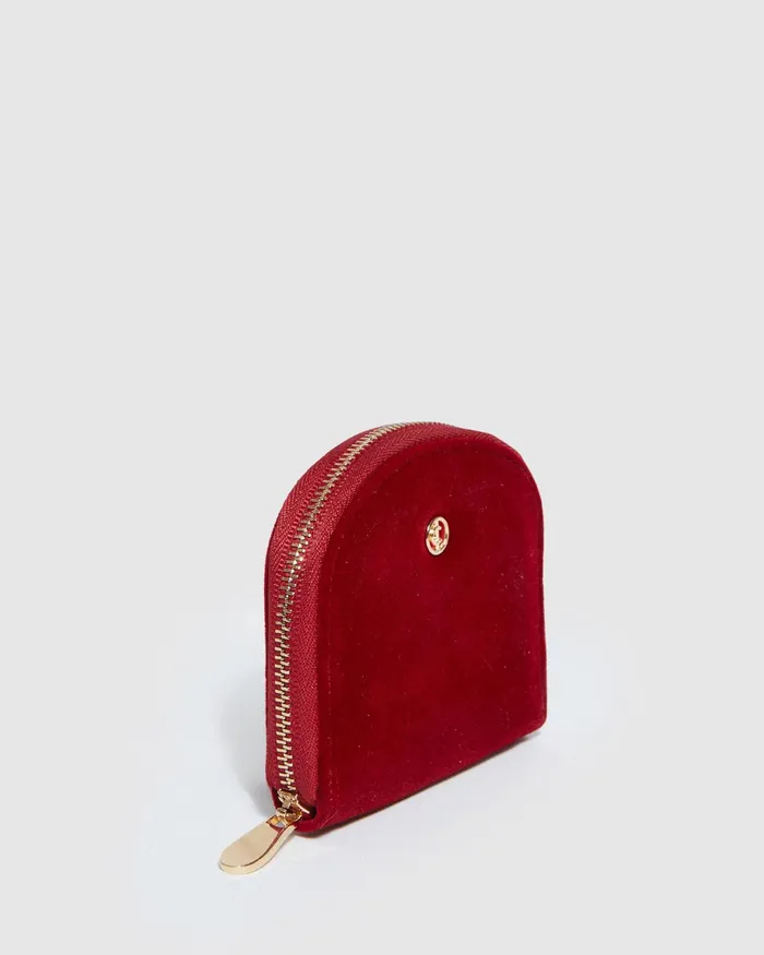 Colette By Colette Hayman Red Sienna Plate Mini Purse Bags Wallets