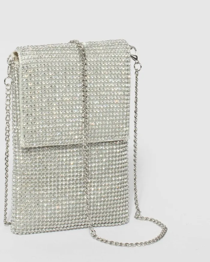Colette By Colette Hayman Silver Giselle Phone Crossbody Bag Bags Phone Bags