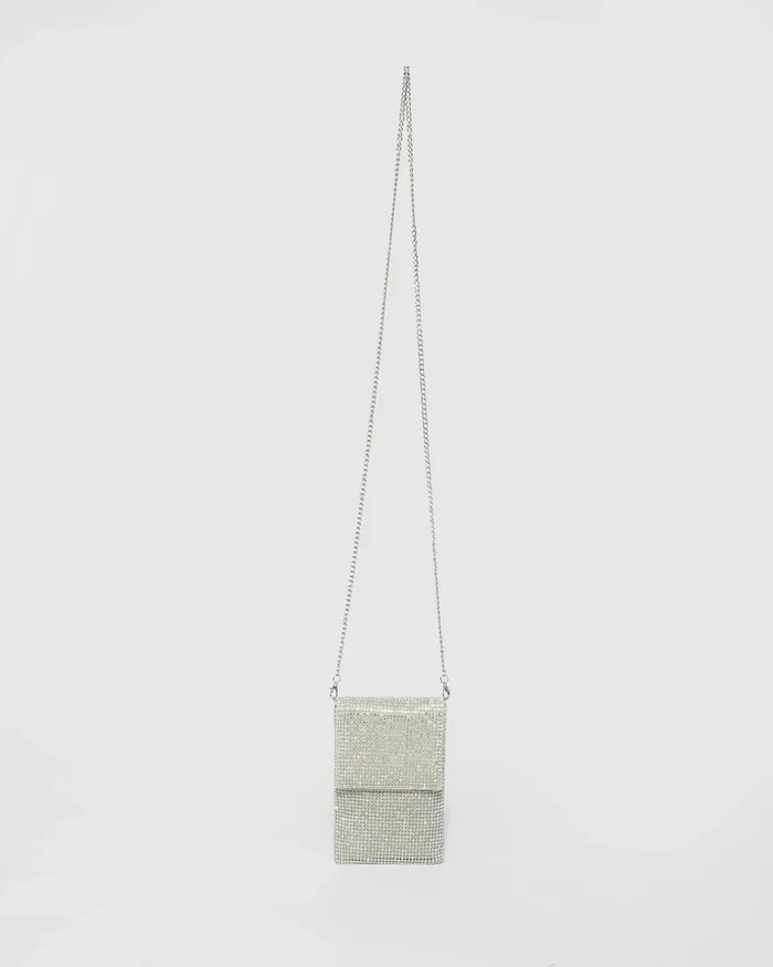 Colette By Colette Hayman Silver Giselle Phone Crossbody Bag Bags Phone Bags