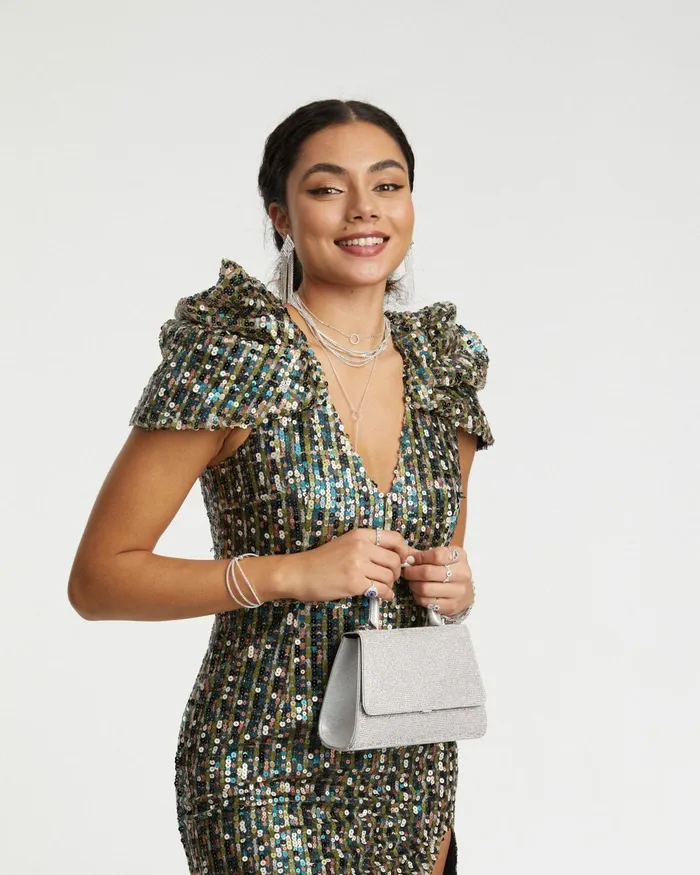 Colette By Colette Hayman Silver Lilith Crystal Bag Bags Top Handle Bags