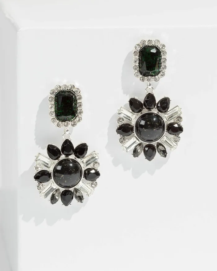 Colette By Colette Hayman Statement Earrings Black Tone Crystal Earrings 8211 Jewellery Colette By Colette Hayman Statement Earrings Black Tone Crystal Earrings 8211 Jewellery
