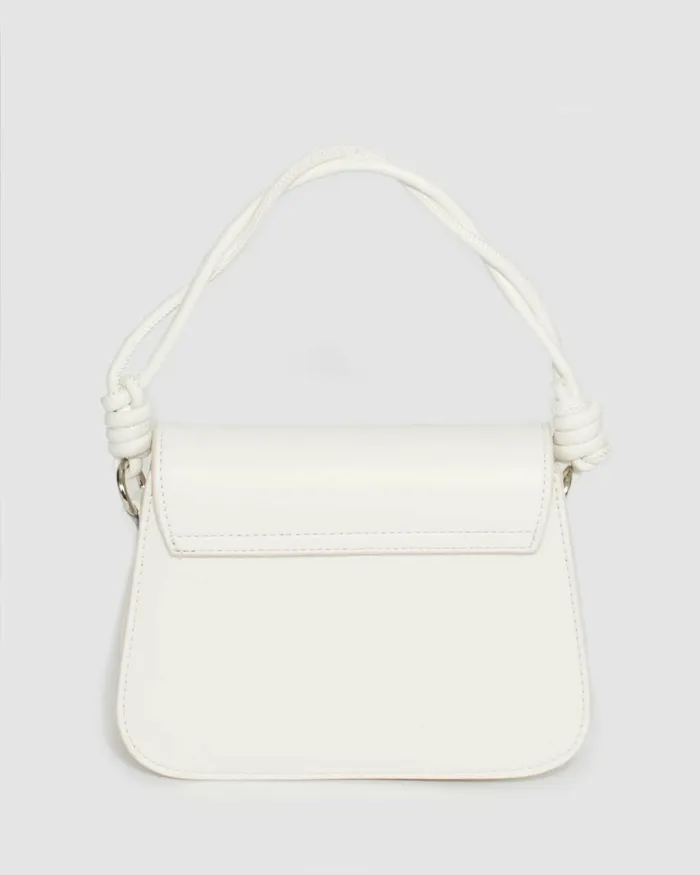 Colette By Colette Hayman White Olivia Twist Handle Tote Bag Bags Top Handle Bags