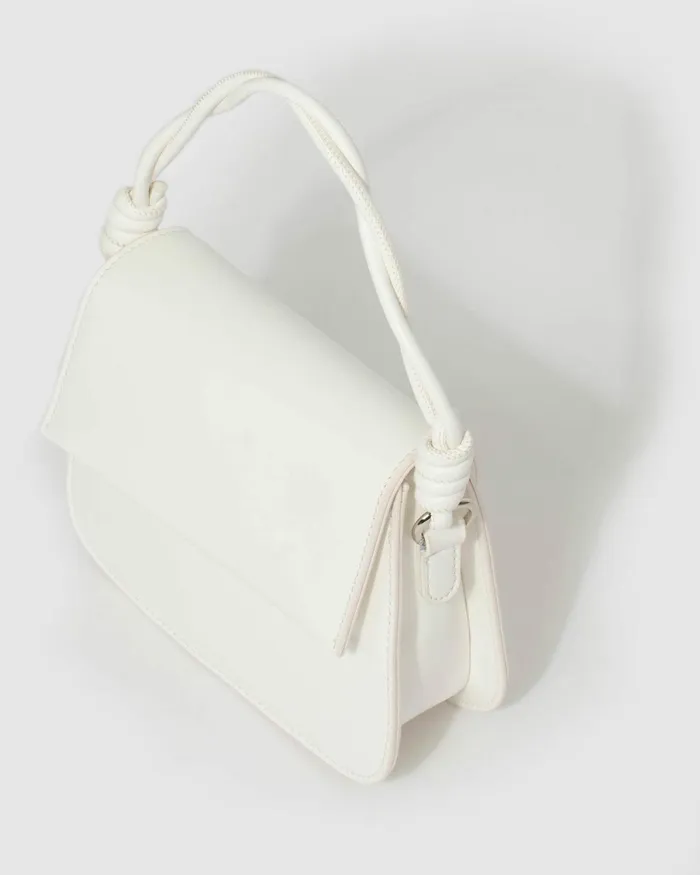 Colette By Colette Hayman White Olivia Twist Handle Tote Bag Bags Top Handle Bags