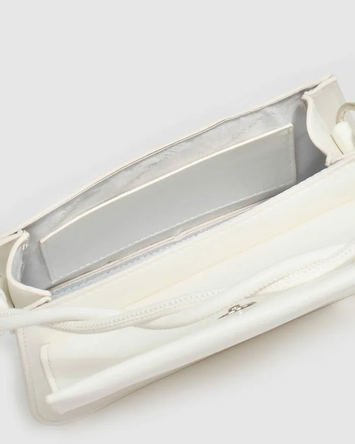 Colette By Colette Hayman White Olivia Twist Handle Tote Bag Bags Top Handle Bags