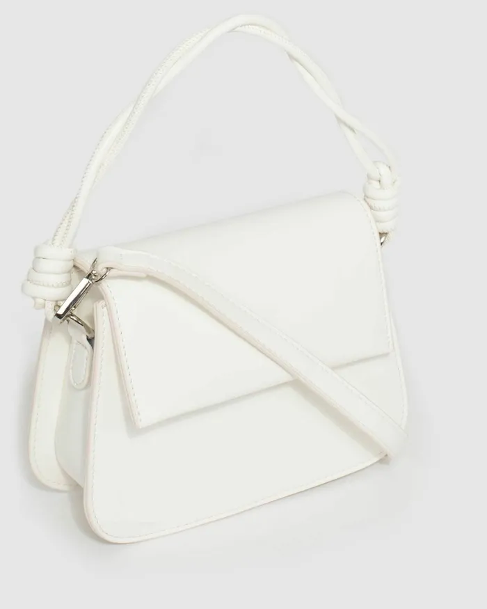 Colette By Colette Hayman White Olivia Twist Handle Tote Bag Bags Top Handle Bags