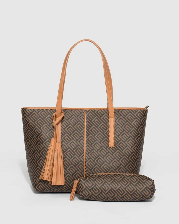 Colette By Colette Hayman Work Bags Print Yesenia Tassel Tote Bag Online 8211 Bags