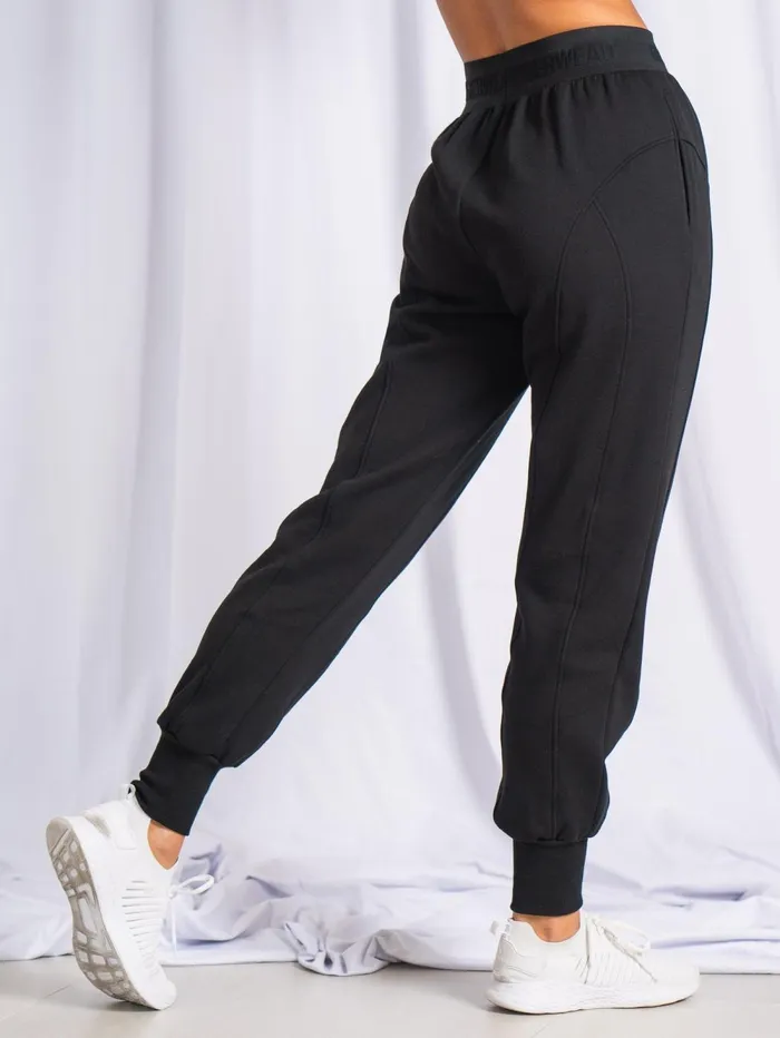Contour Track Pants 8211 Black Women Ryderwear Loungewear