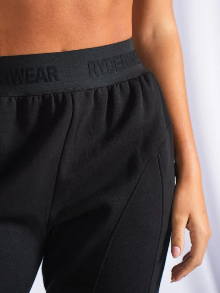 Contour Track Pants 8211 Black Women Ryderwear Loungewear