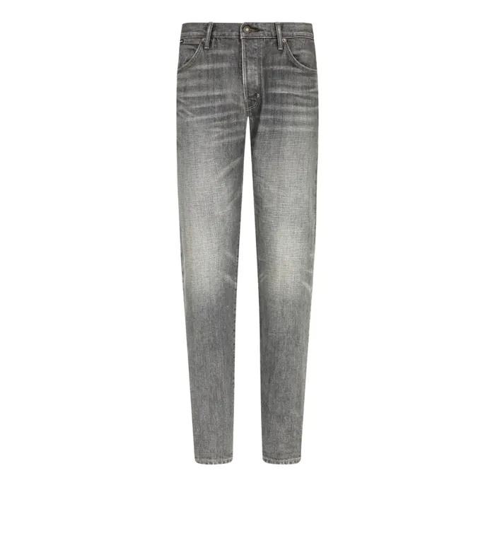 Denim Men TOM FORD SELVEDGE SLIM FIT DENIM Grey Highlow