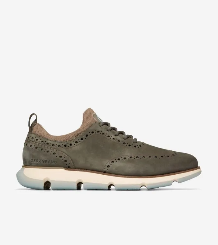 Dress Shoes Men Cole Haan 4ZERGRAND Wingtip Oxford Tea Leafduneoxford Blue