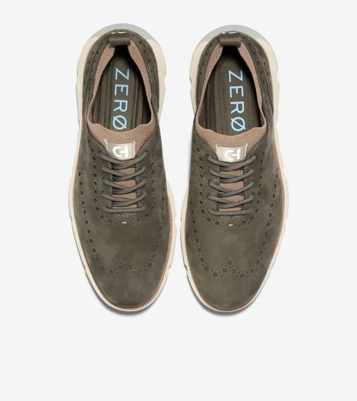 Dress Shoes Men Cole Haan 4ZERGRAND Wingtip Oxford Tea Leafduneoxford Blue