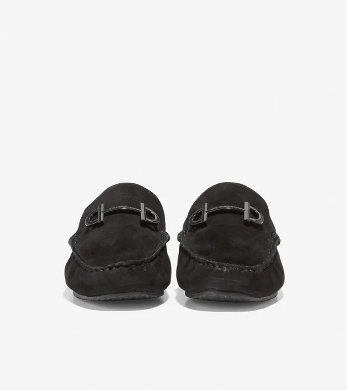 Dress Shoes Women Cole Haan Tully Driver Black Suede