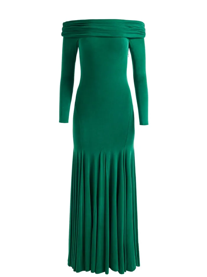 Dresses Women Alice Olivia Augusta Maxi Dress Forest Green