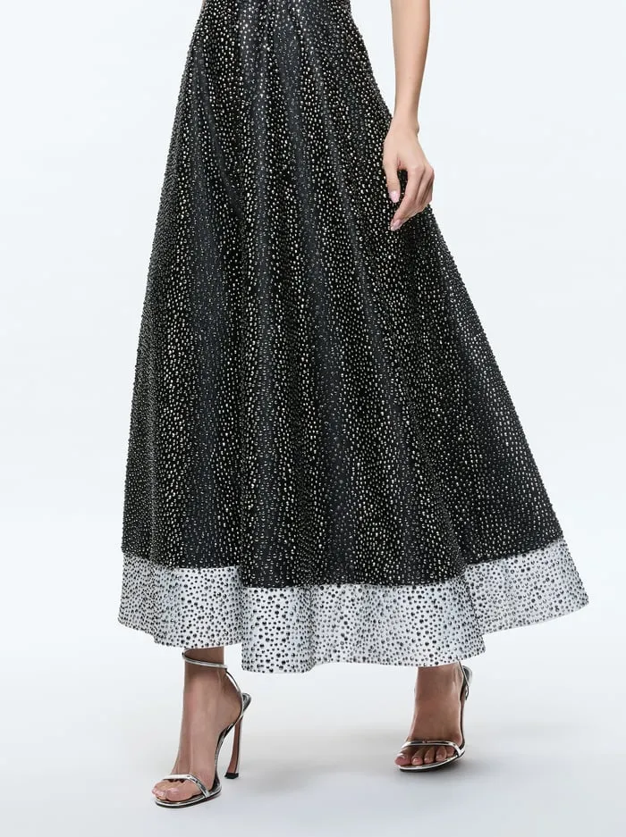 Dresses Women Alice Olivia Bijou Crystal Gown Blackoff White