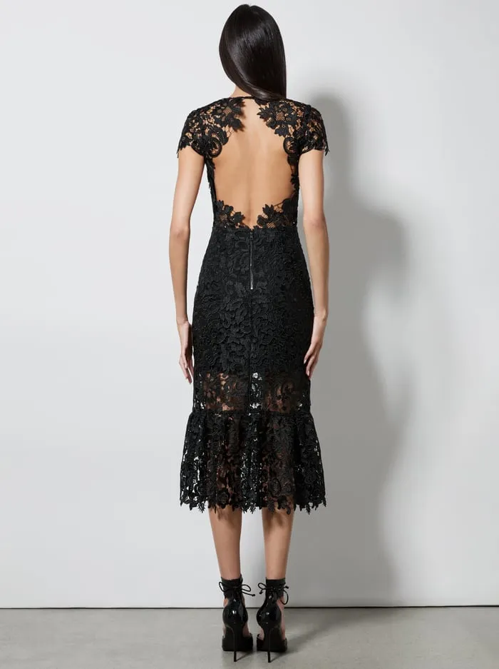 Dresses Women Alice Olivia Clover Open Back Dress Black